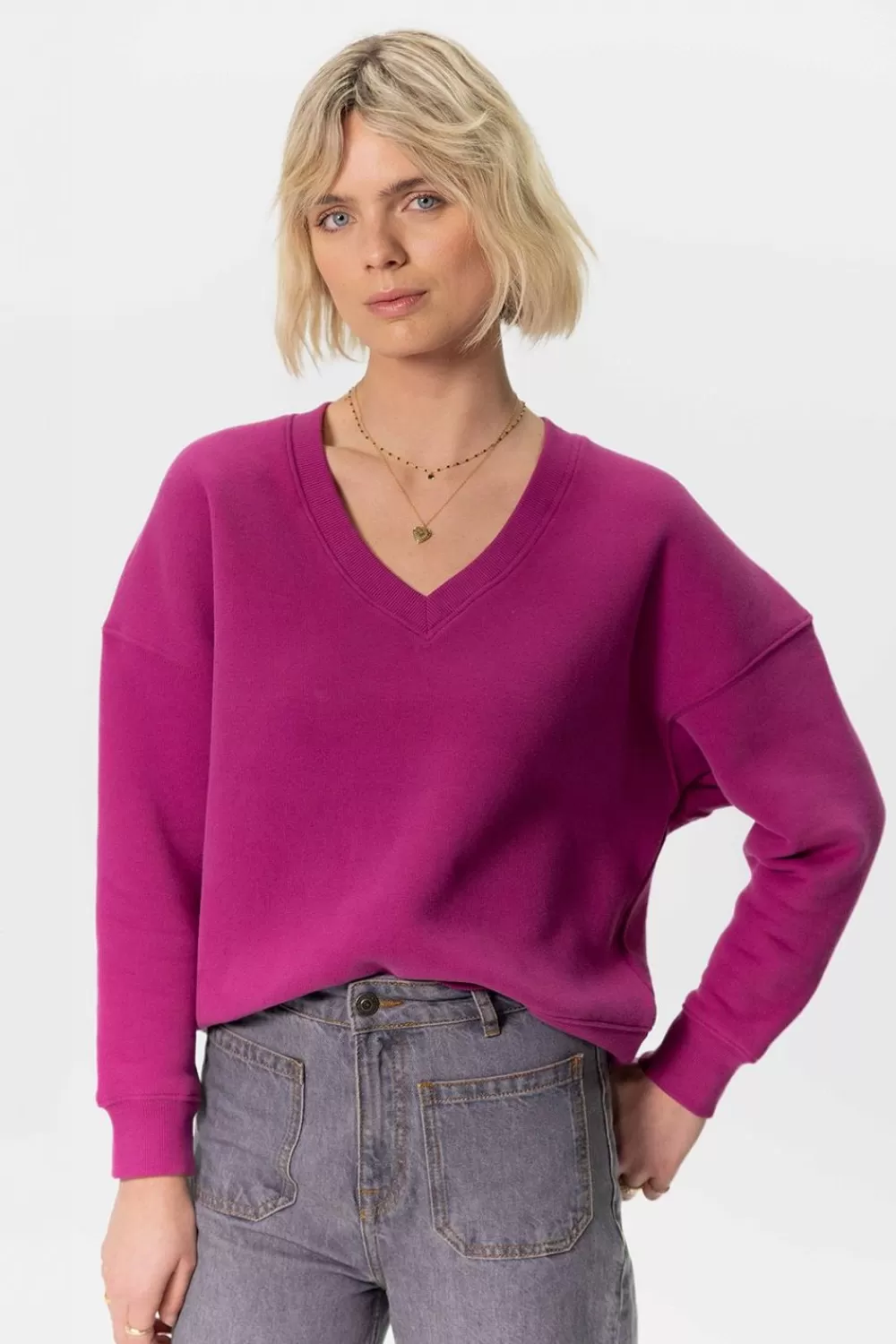 Dames Sissy-Boy Truien En Vesten>E Oversized Sweater Met V-Hals