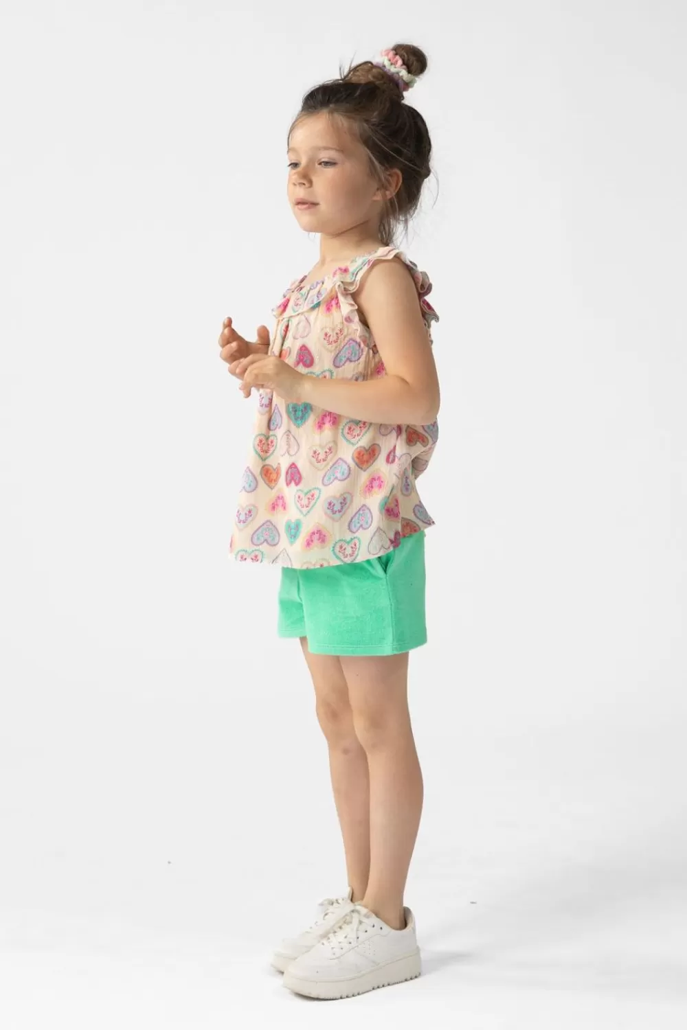 Kids Sissy-Boy Broeken>E Paperbag Badstof Shorts