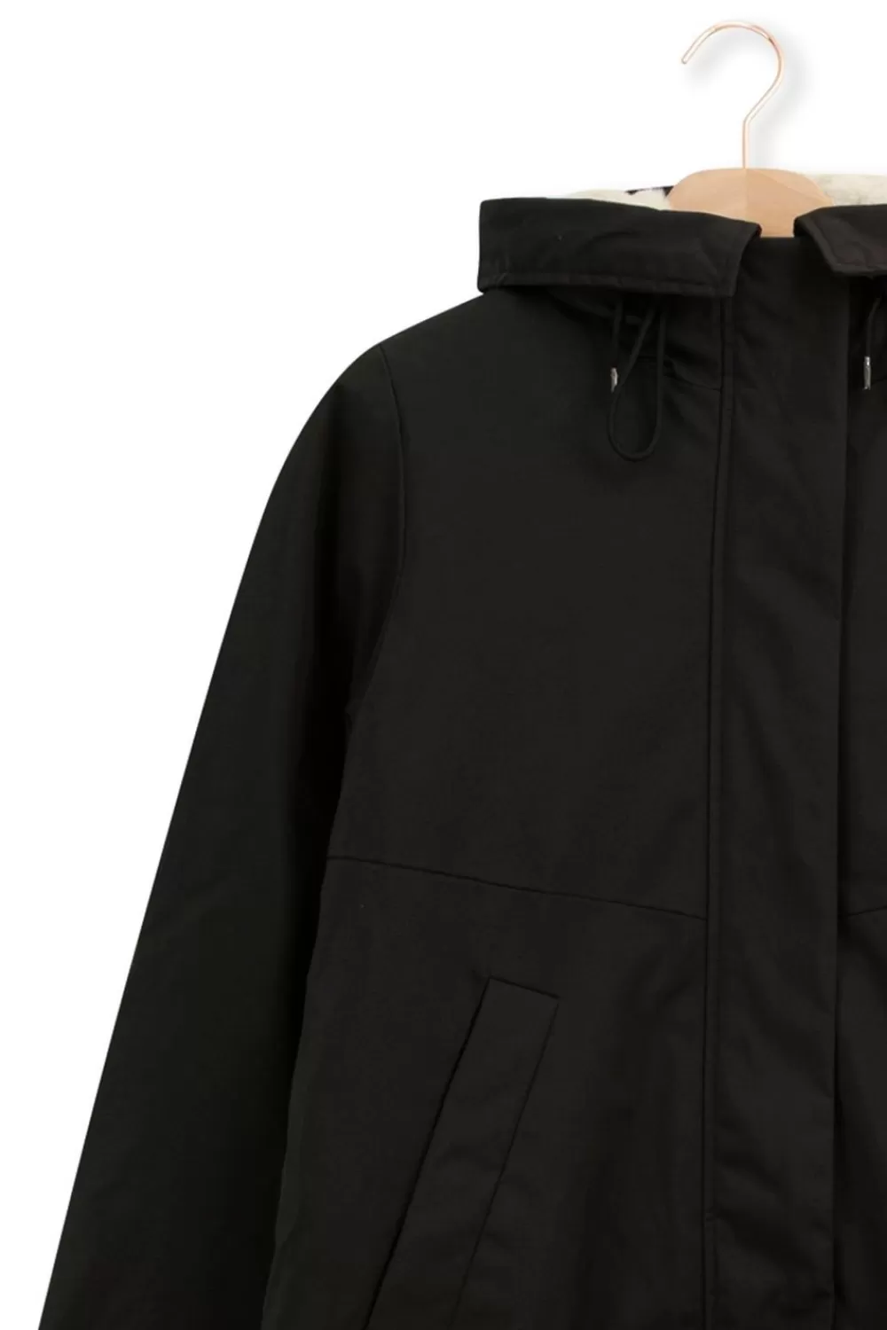 Dames Sissy-Boy Jassen>E Parka Met Uitneembare Faux Fur Voering