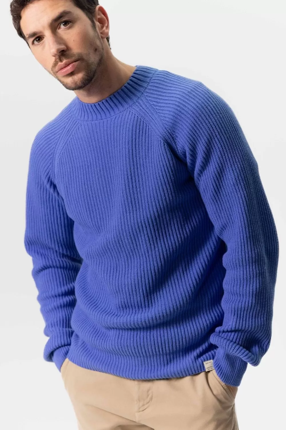 Heren Sissy-Boy Truien En Vesten>E Rib Gebreide Raglan Trui