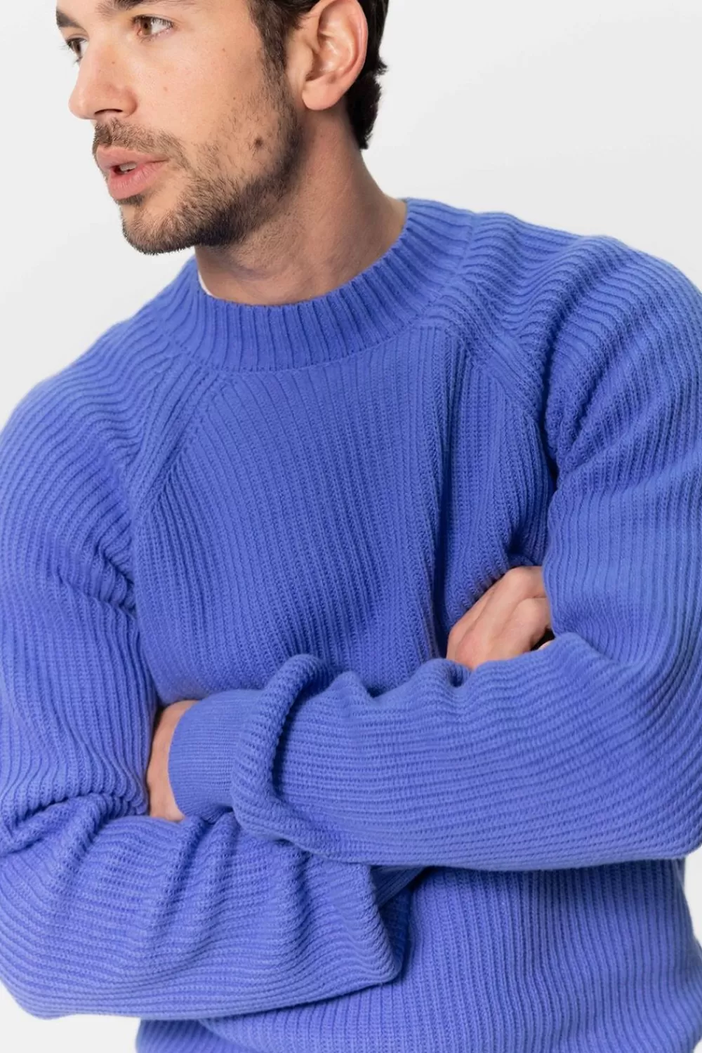 Heren Sissy-Boy Truien En Vesten>E Rib Gebreide Raglan Trui