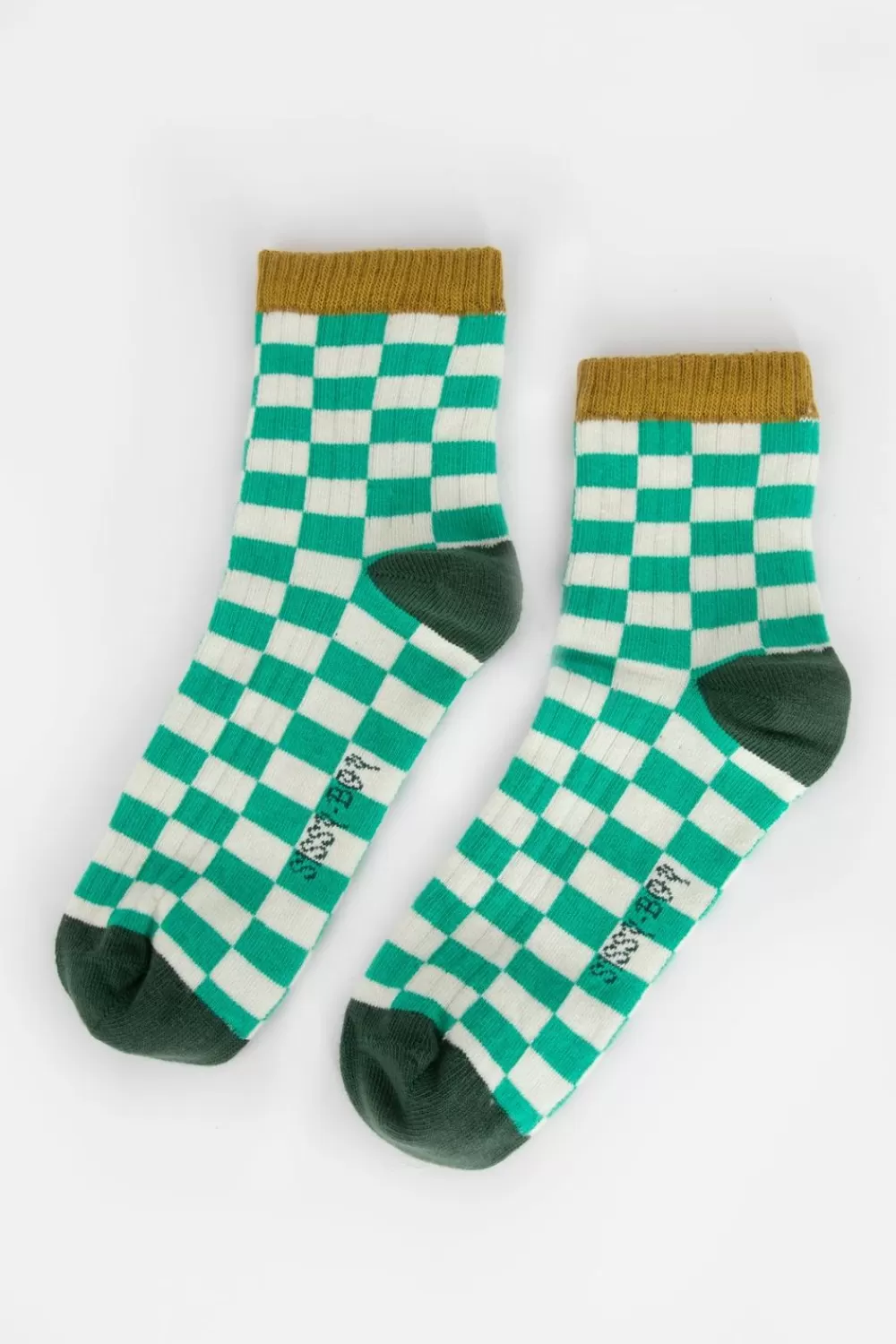 Kids Sissy-Boy Accessoires>E Sokken Met Geblokt Patroon