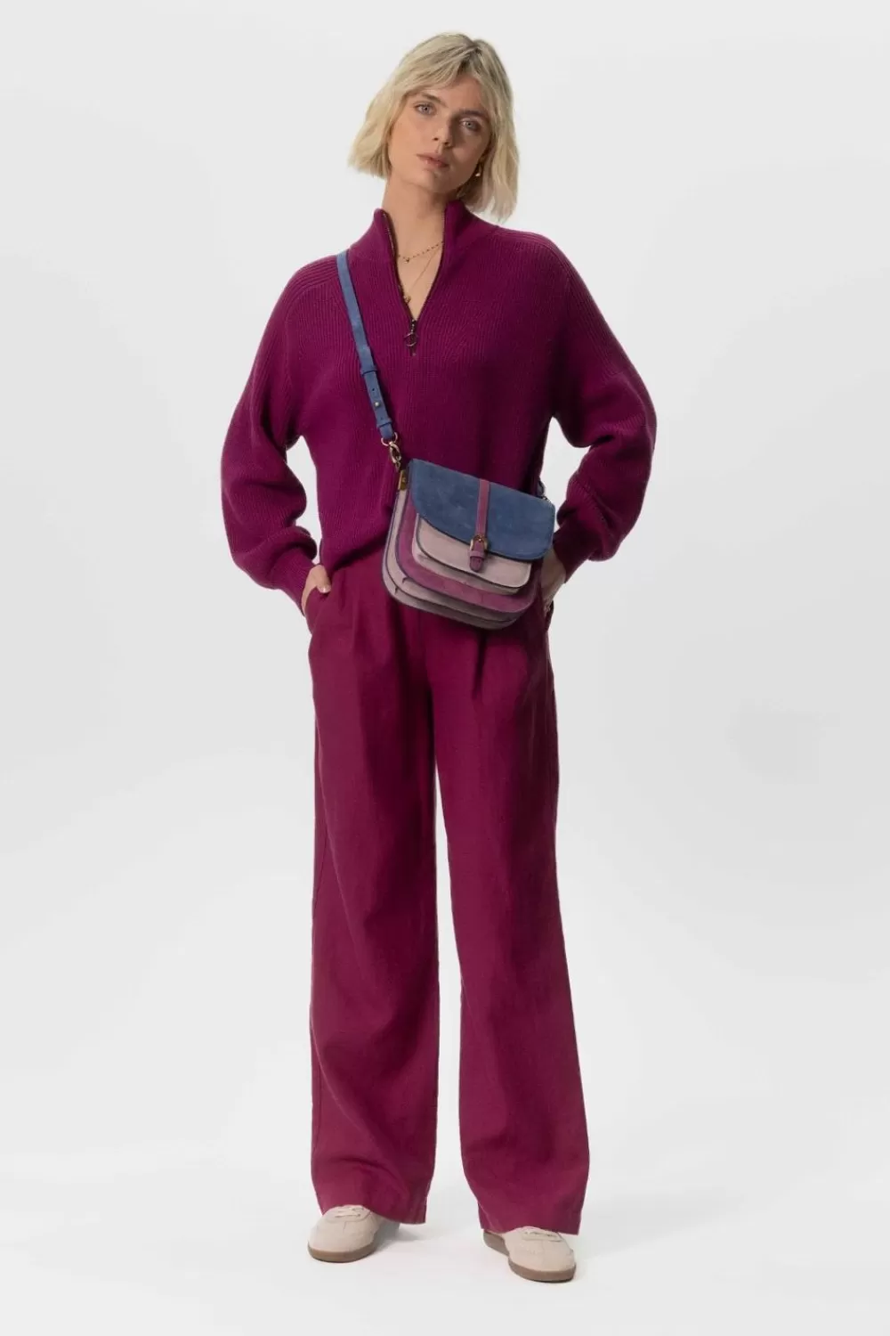 Dames Sissy-Boy Tassen>E Suede Colourblock Tas
