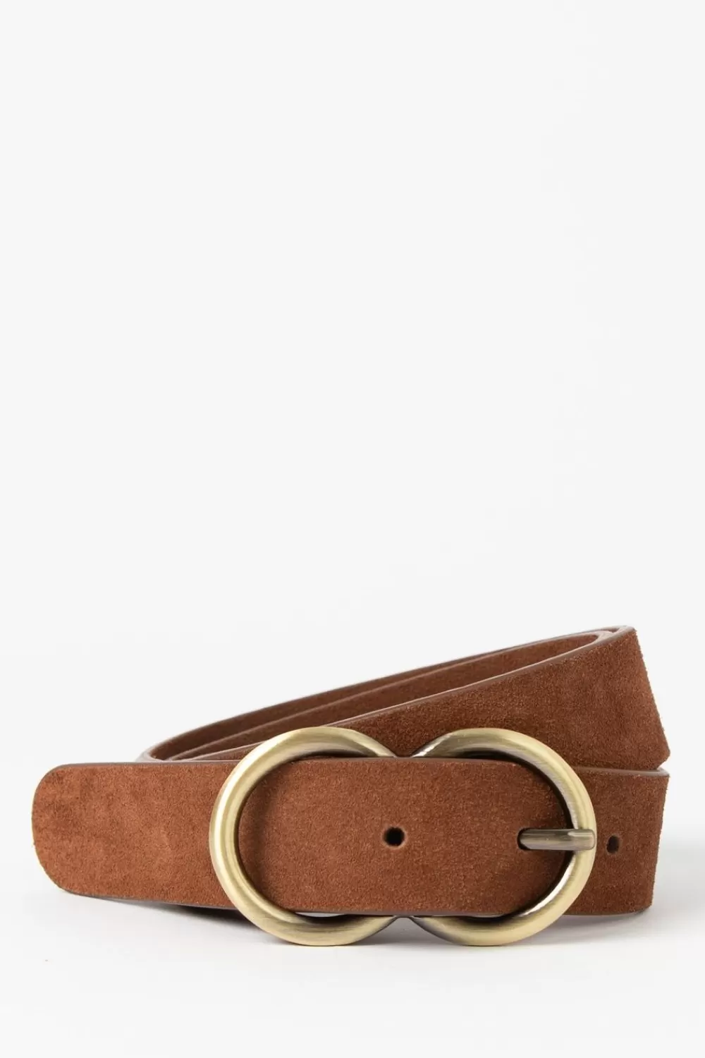 Dames Sissy-Boy Riemen>E Suede Riem Met Ronde Buckle