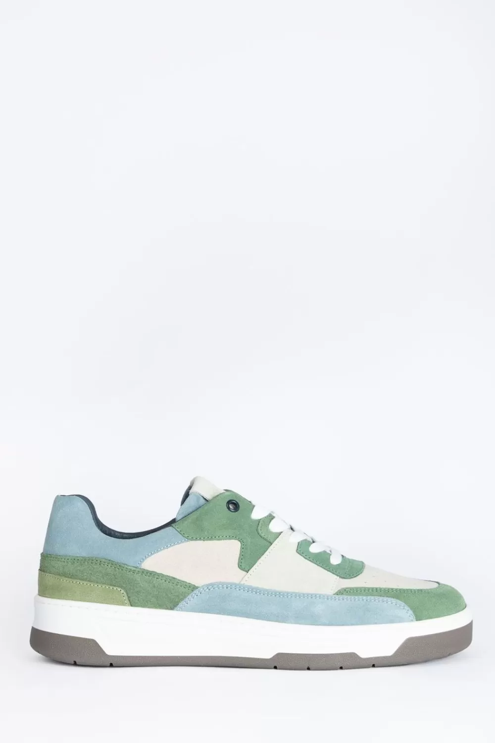 Heren Sissy-Boy Schoenen>E Suede Sneakers Met Blauwe Details