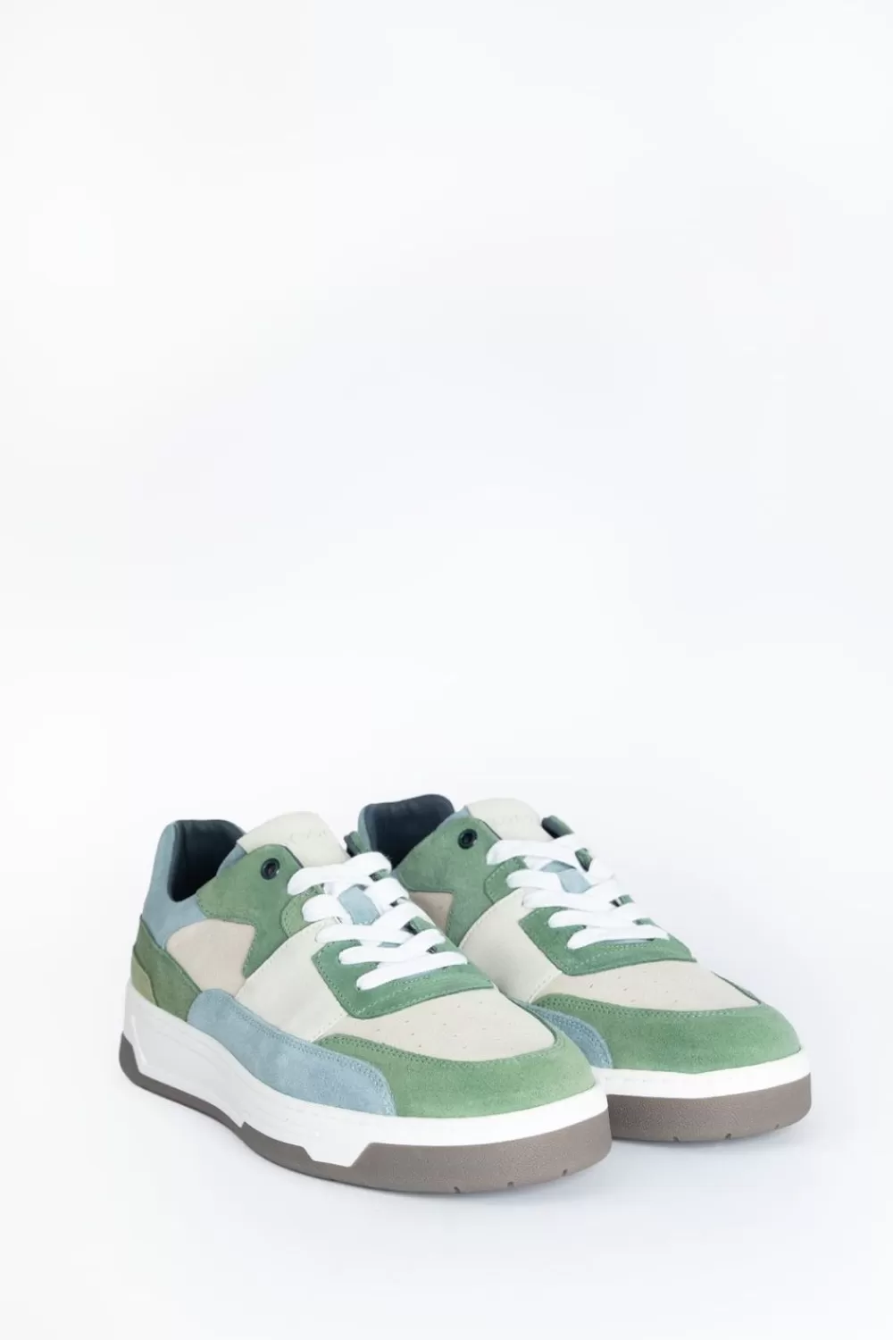 Heren Sissy-Boy Schoenen>E Suede Sneakers Met Blauwe Details