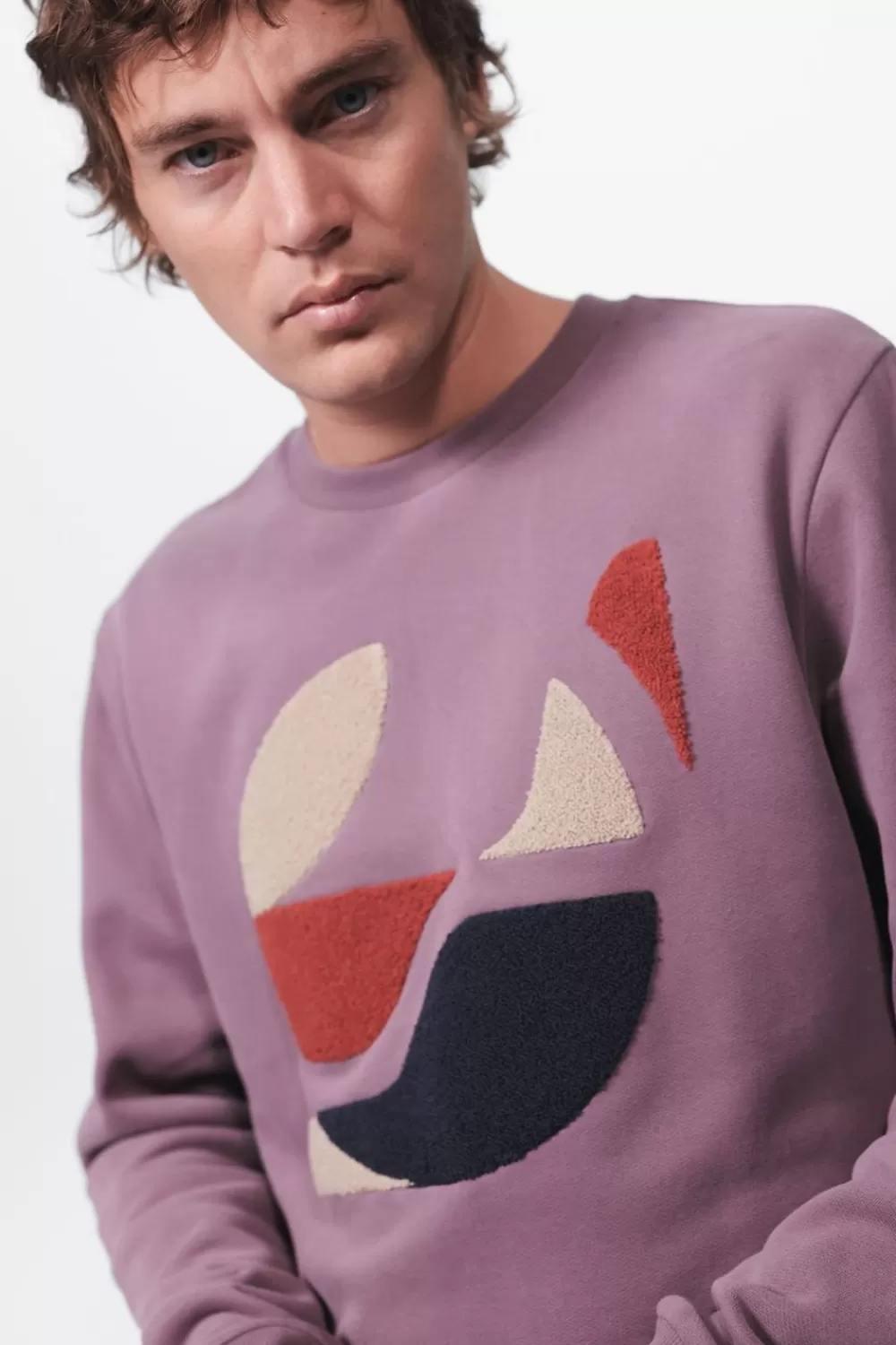 Heren Sissy-Boy Truien En Vesten>E Sweater Met Badstof Print
