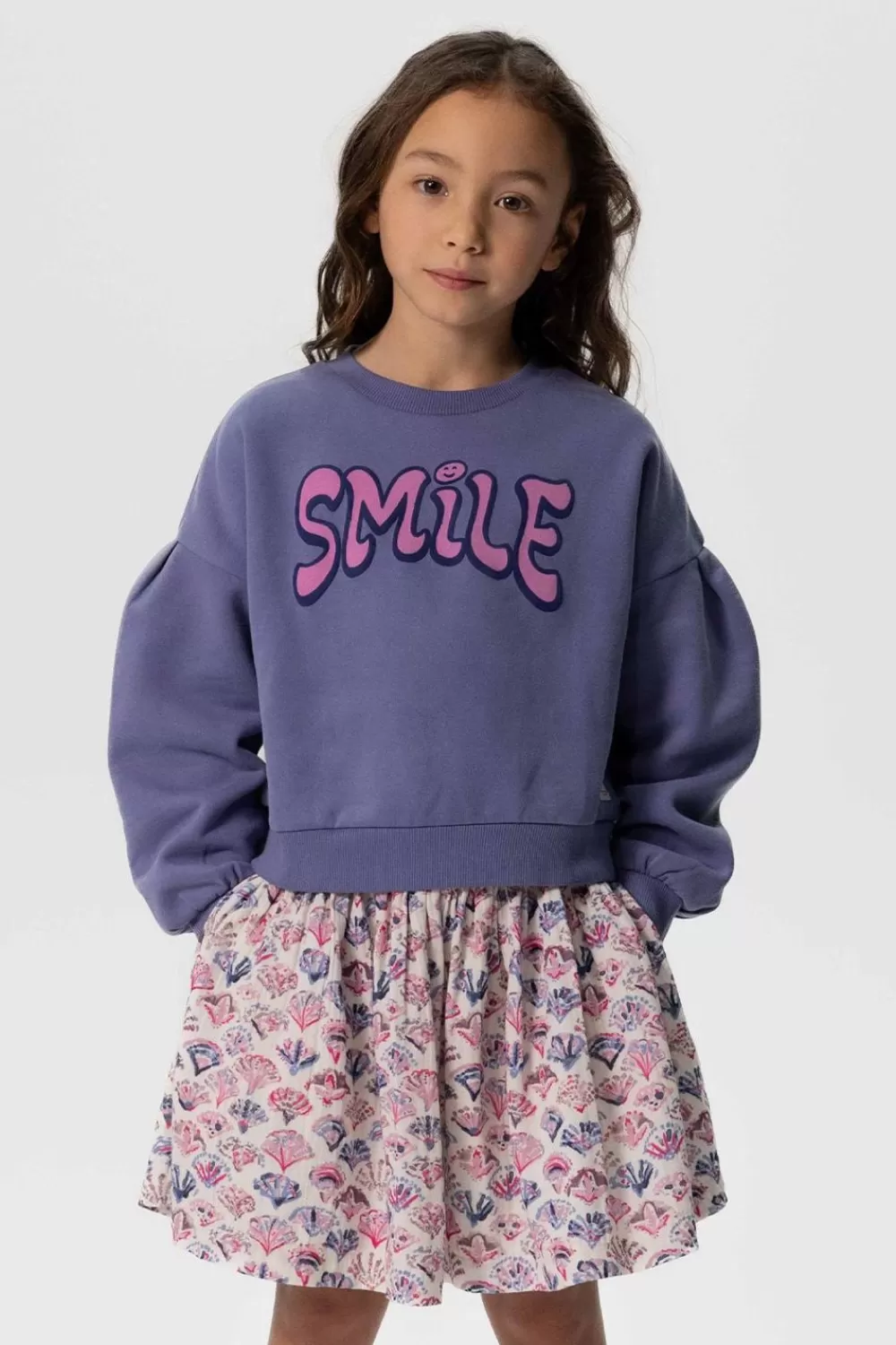 Kids Sissy-Boy Truien En Vesten>E Sweater Met Lage Schouders En Artwork