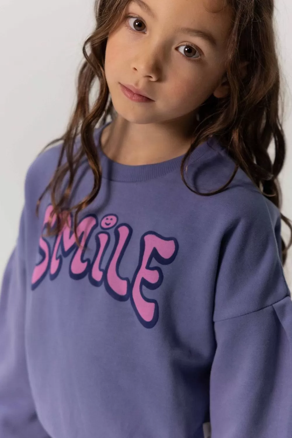Kids Sissy-Boy Truien En Vesten>E Sweater Met Lage Schouders En Artwork