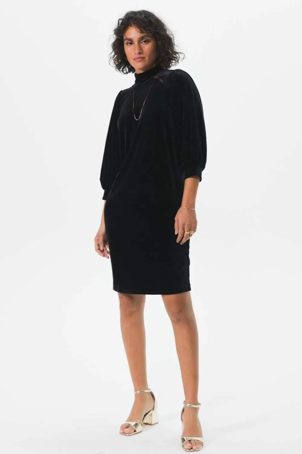 Dames Sissy-Boy Jurken>E Velvet Jurk Met Open Rug