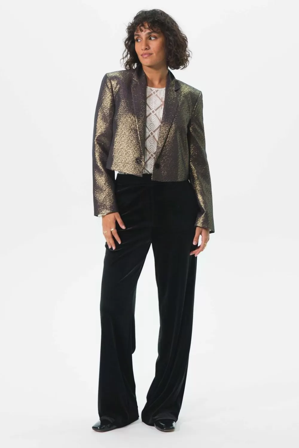 Dames Sissy-Boy Broeken>E Velvet Wide Leg Pantalon