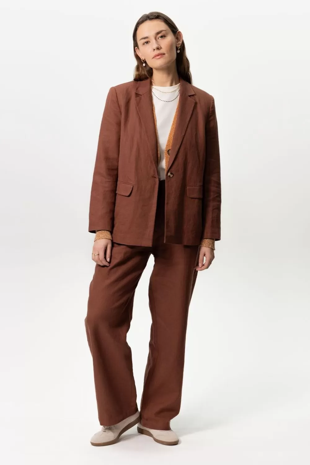 Dames Sissy-Boy Broeken>E Wide Leg Linnen Pantalon