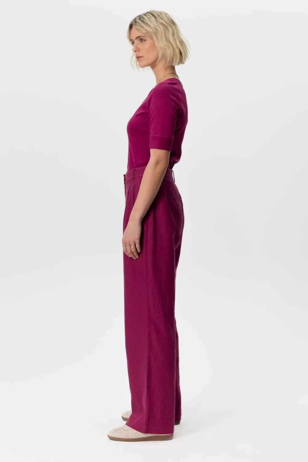 Dames Sissy-Boy Broeken>E Wide Leg Linnen Pantalon