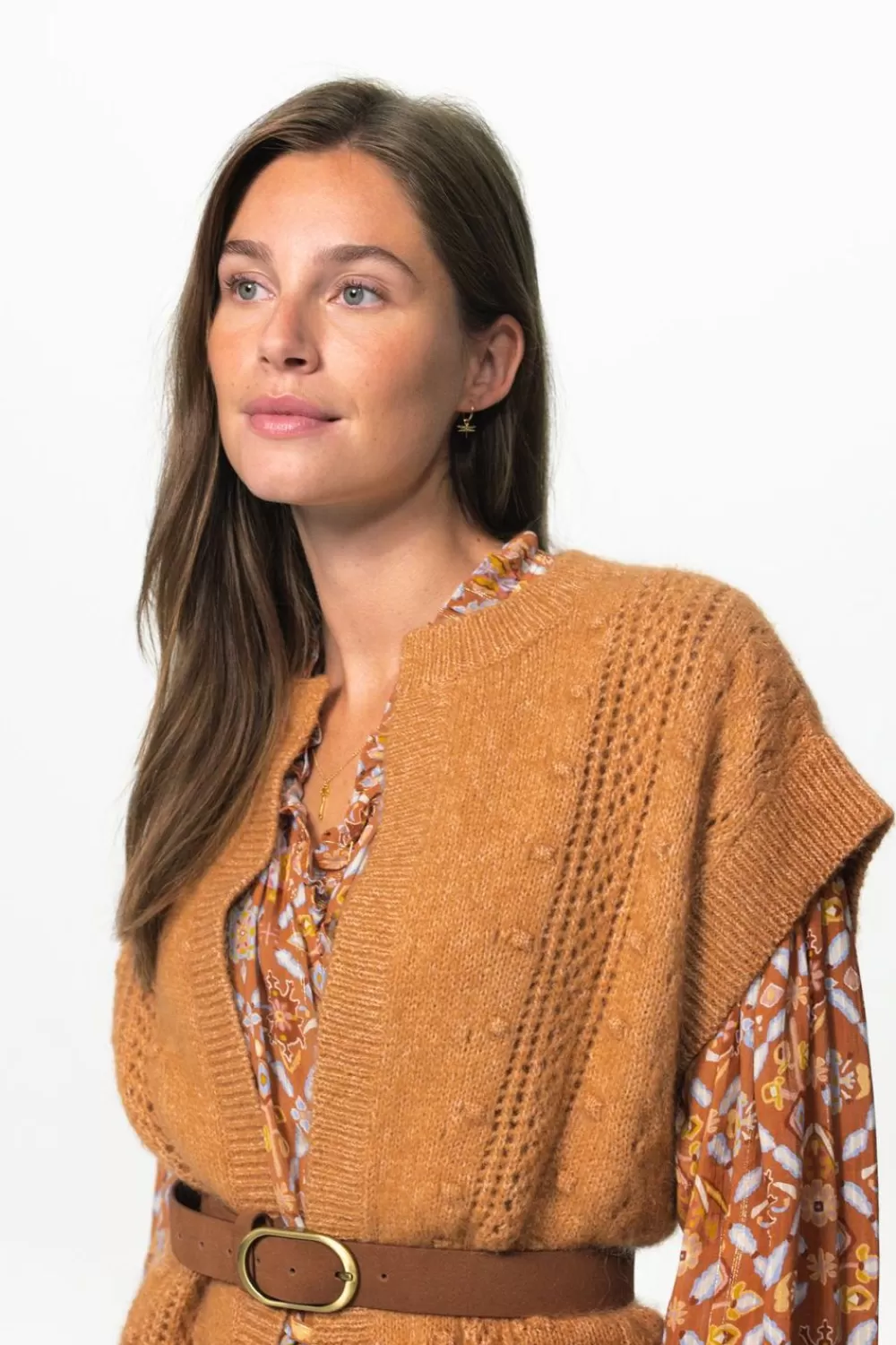 Dames Sissy-Boy Truien En Vesten>E Wollen Mouwloze Cardigan