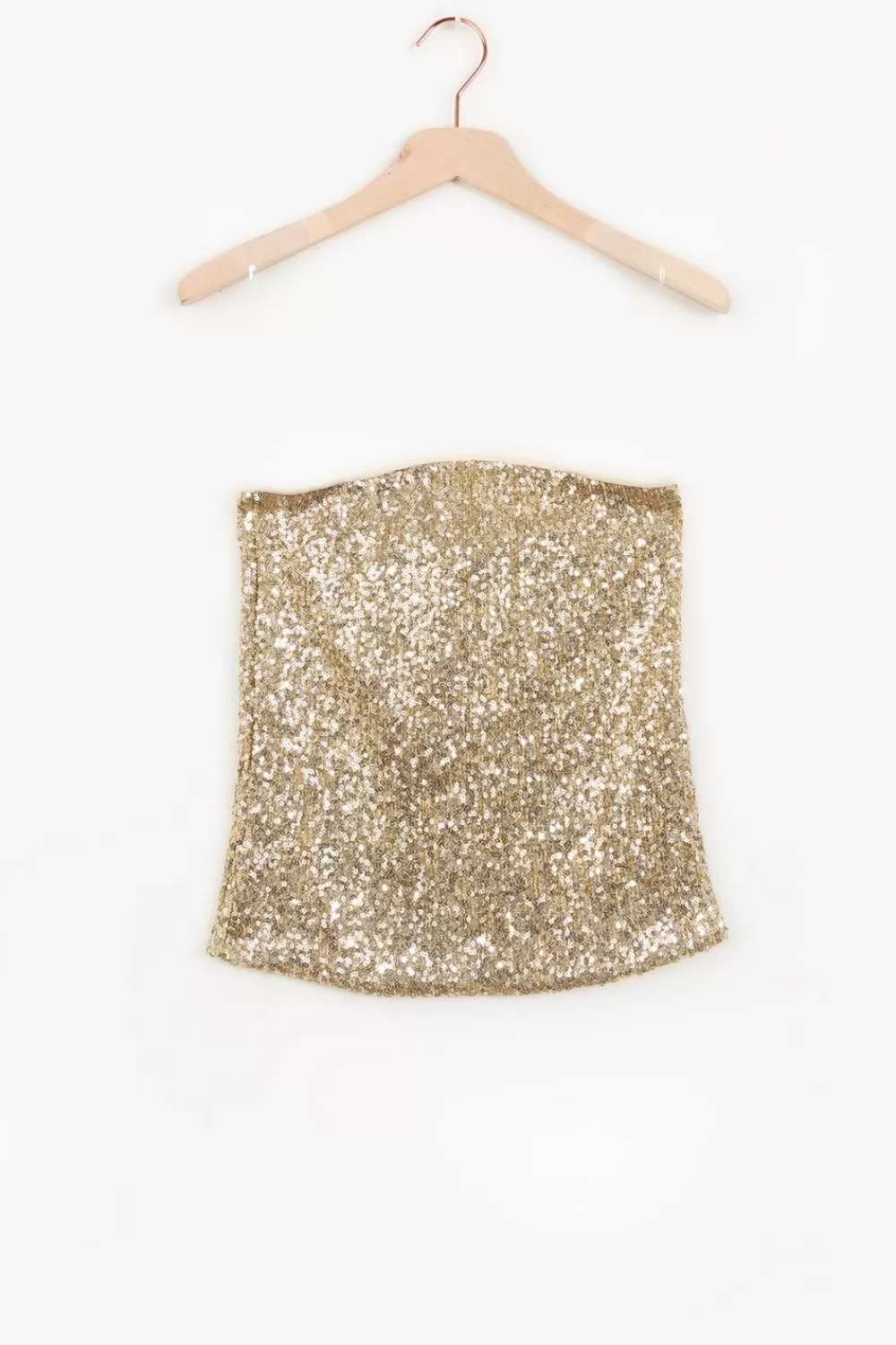 Dames Sissy-Boy T-Shirts En Tops>En Bandeau Top Met Pailletten