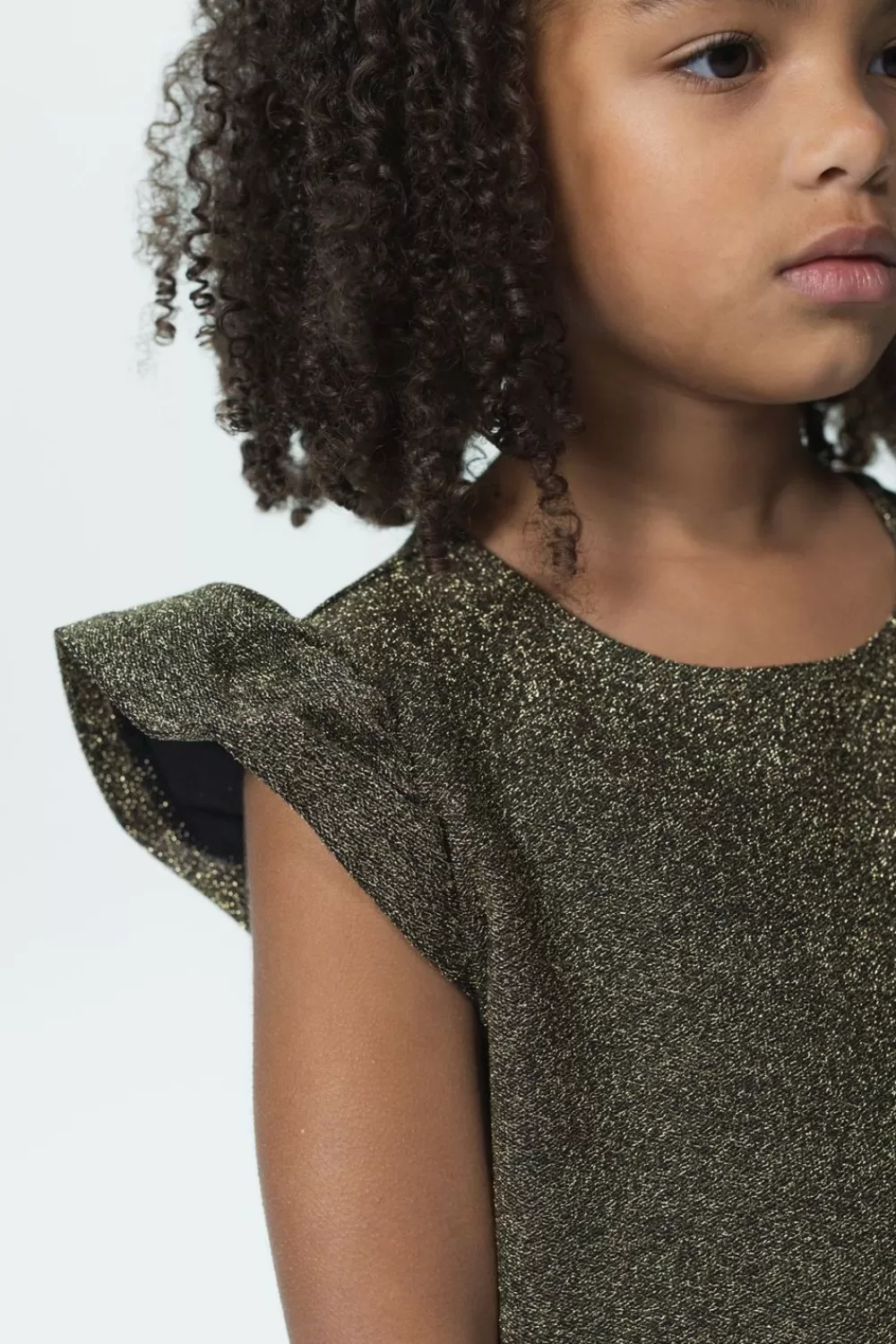 Kids Sissy-Boy Jurken>En Glitterjurk Met Ruffles