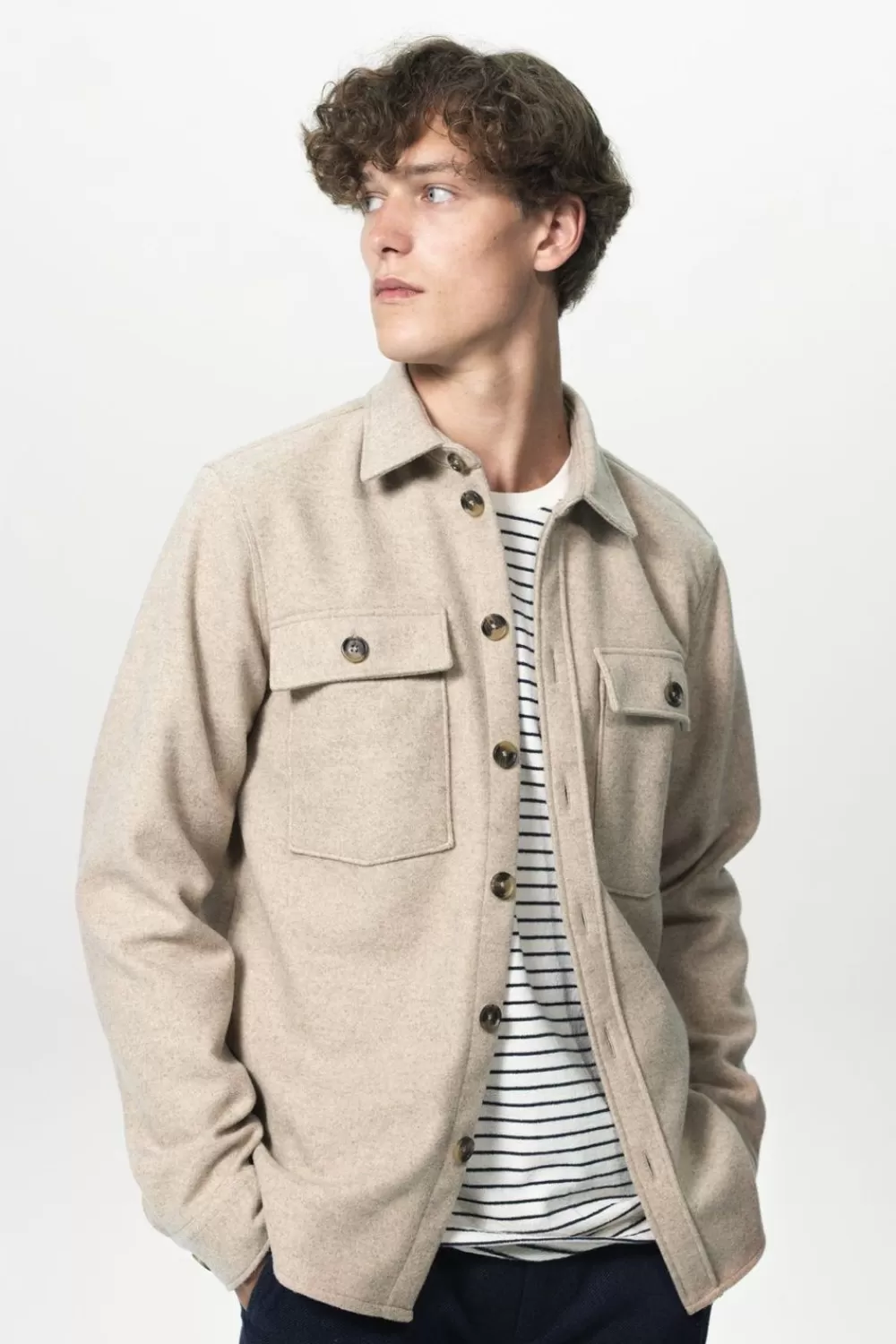 Heren Sissy-Boy Blazers En Jasjes>Felted Overshirt
