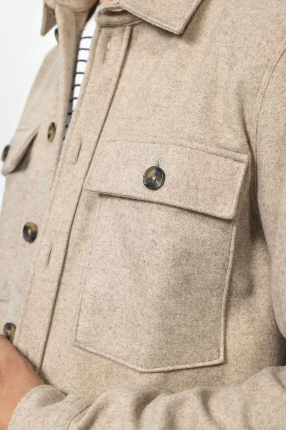 Heren Sissy-Boy Blazers En Jasjes>Felted Overshirt