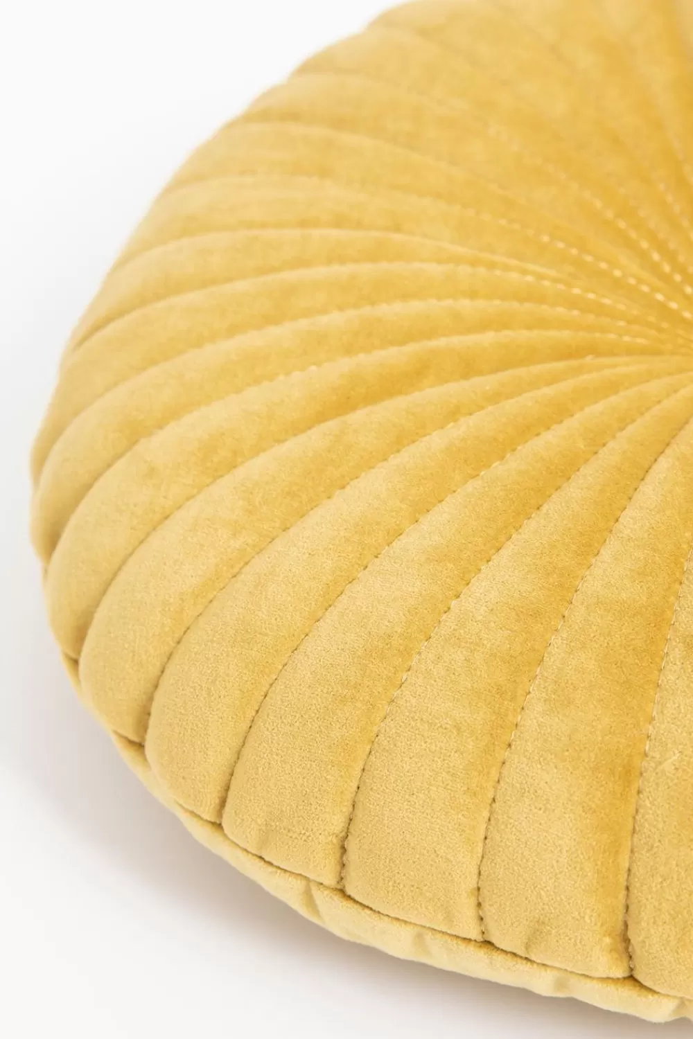 Sissy-Boy Kussens>Geel Rond Velvet Kussen