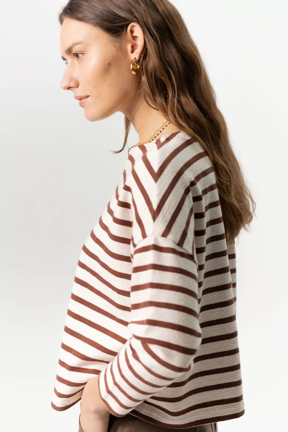 Dames Sissy-Boy T-Shirts En Tops>Gestreept Longsleeve T-Shirt