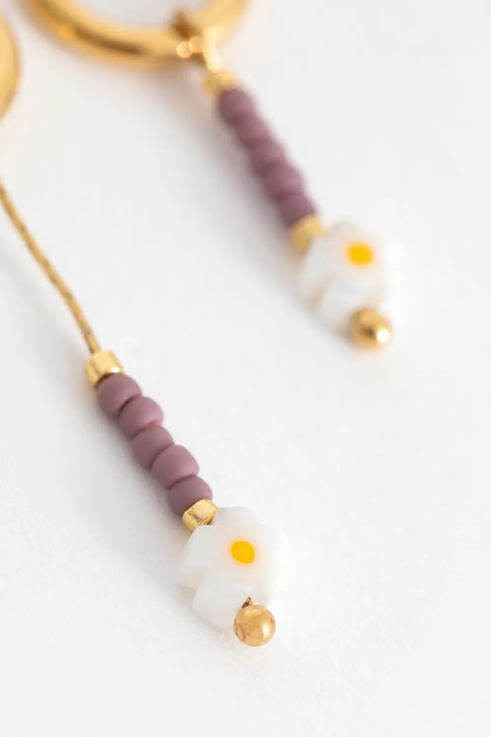Dames Sissy-Boy Sieraden>Gold Plated Oorringen Met Asymmetrische Hangers