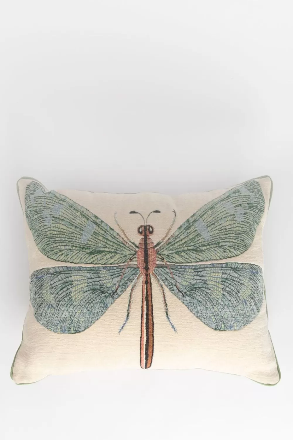Sissy-Boy Kussens>Grijsblauw Jacquard Kussen Dragonfly