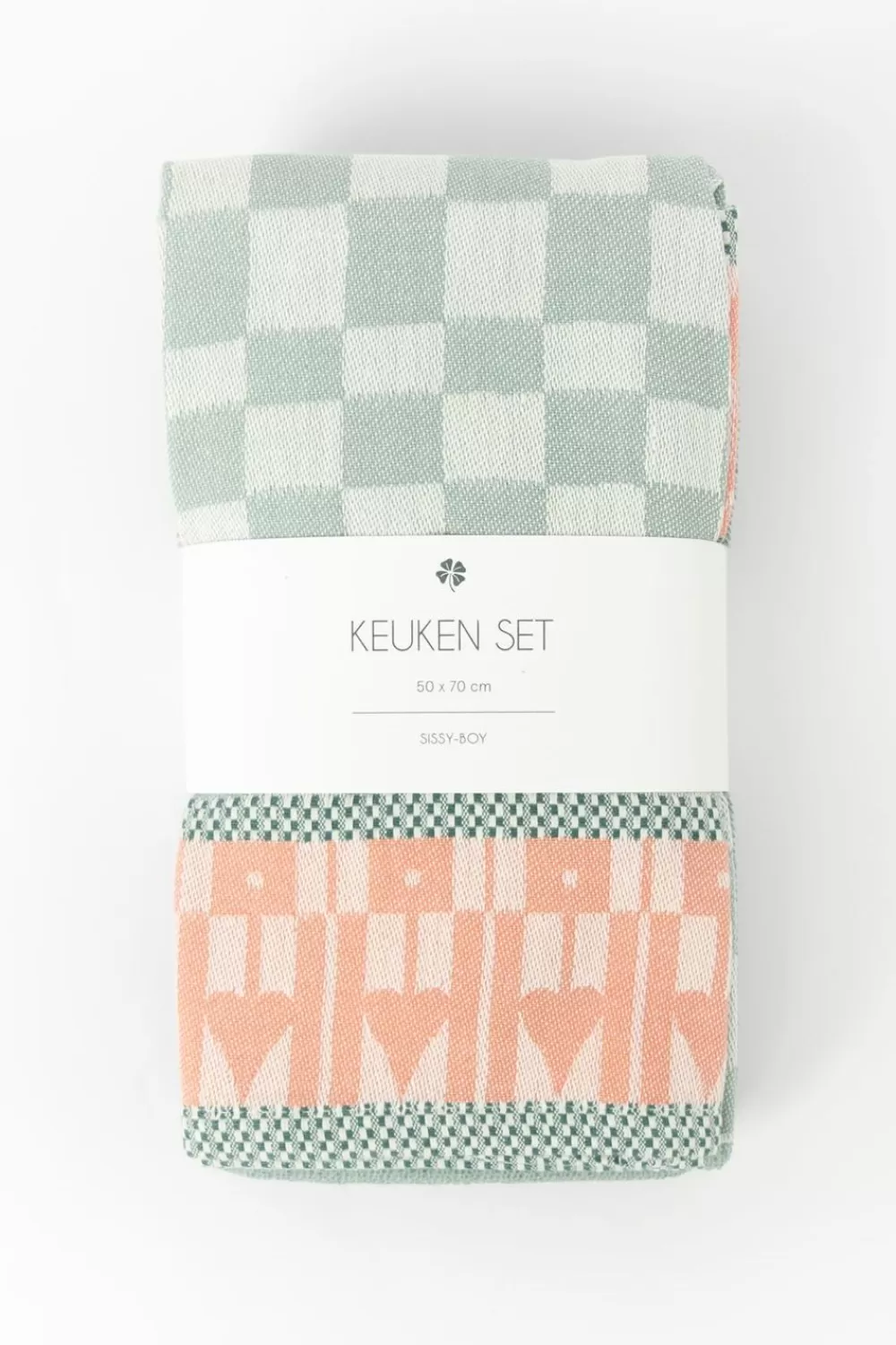 Sissy-Boy Keukentextiel>Groenblauwe Handdoek En Theedoek Terry