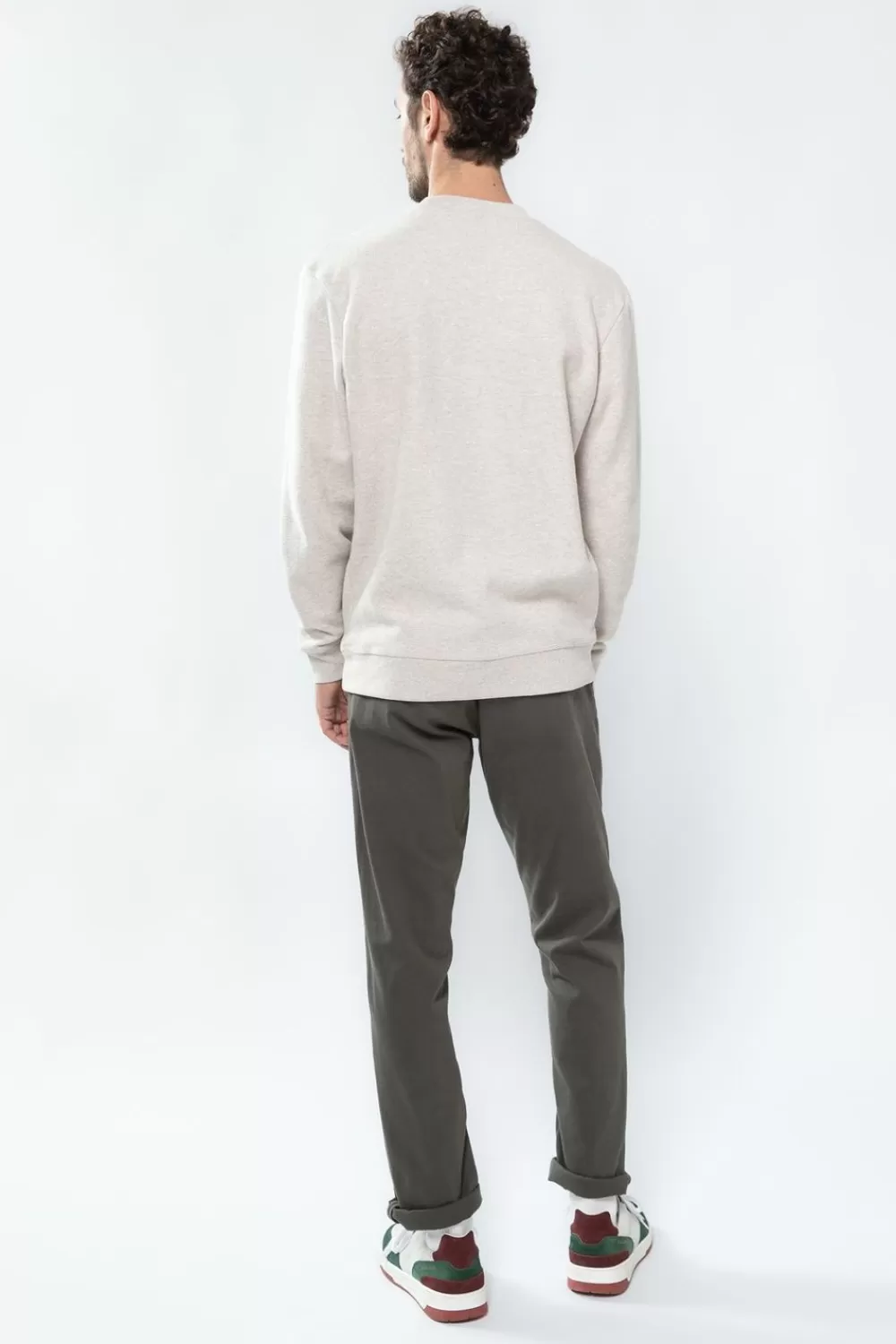 Heren Sissy-Boy Broeken>Groene Canvas Chino