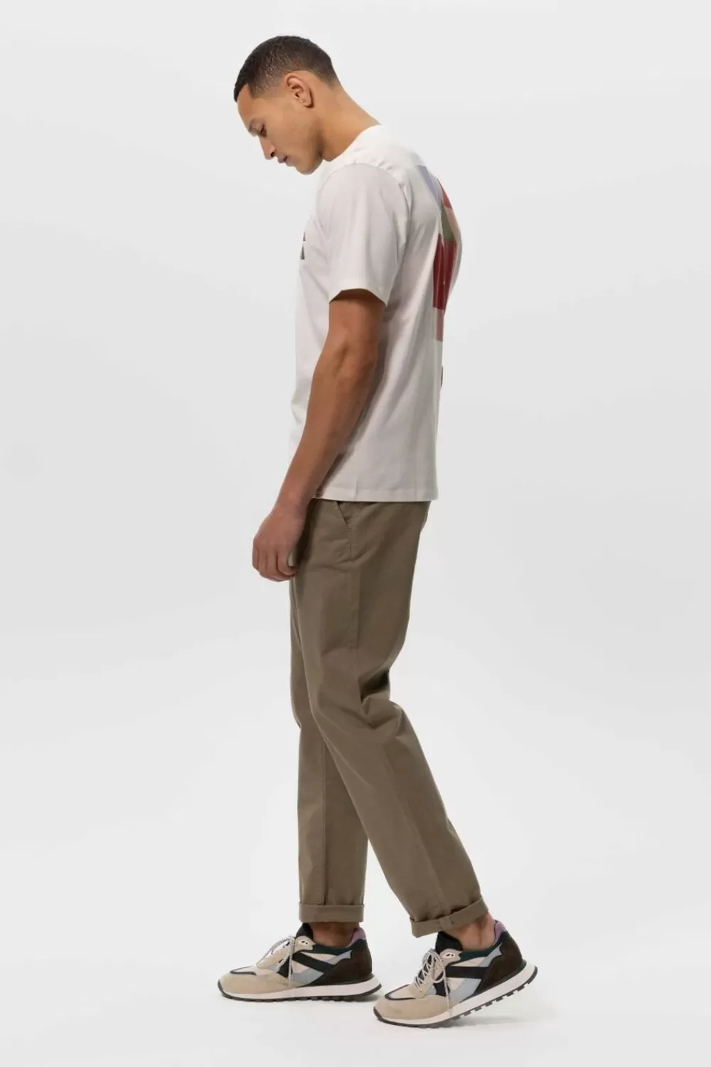 Heren Sissy-Boy Broeken>Groene Katoenen Chino