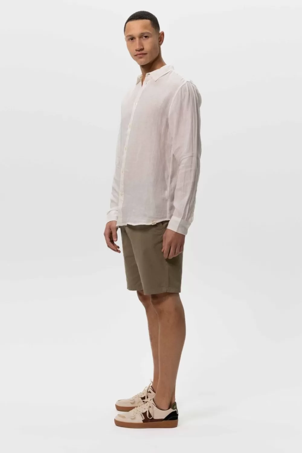 Heren Sissy-Boy Broeken>Groene Katoenen Chino Shorts