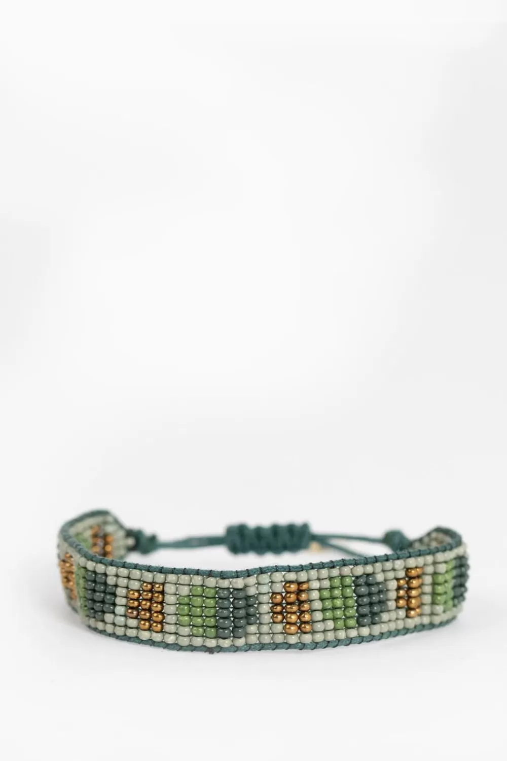 Dames Sissy-Boy Sieraden>Groene Kralen Armband Met Stippen