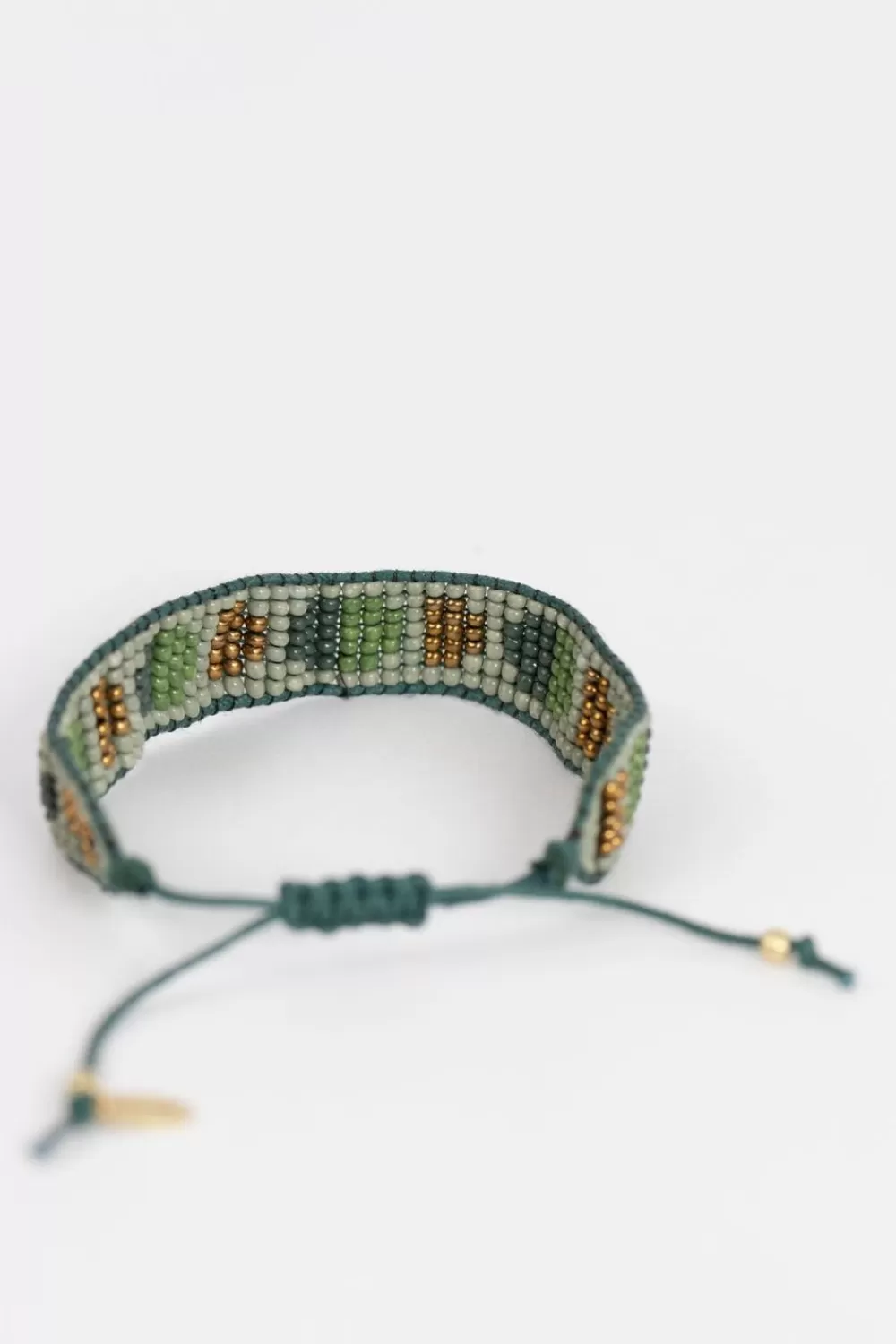 Dames Sissy-Boy Sieraden>Groene Kralen Armband Met Stippen