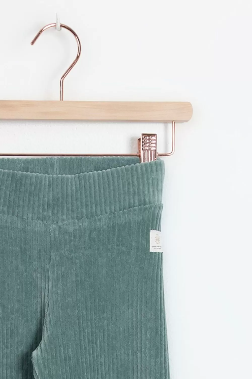 Kids Sissy-Boy Accessoires>Groene Rib Flared Legging
