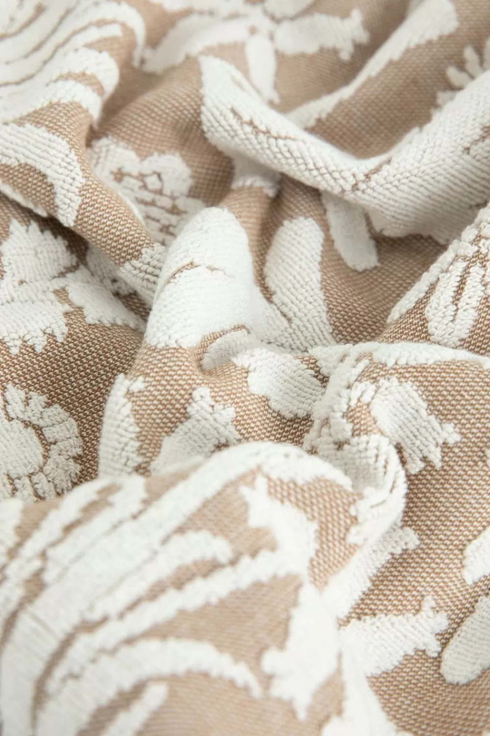 Sissy-Boy Handdoeken>Handdoek Beige Met Bloemenprint