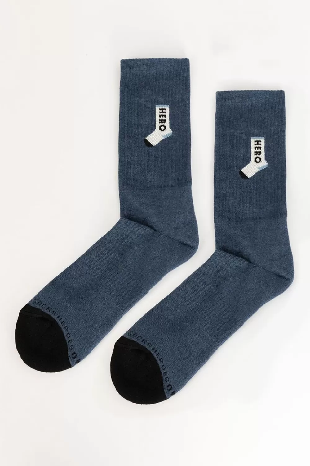 Heren Heroes on Socks Sokken> Grijs E Sportsokken Met Print
