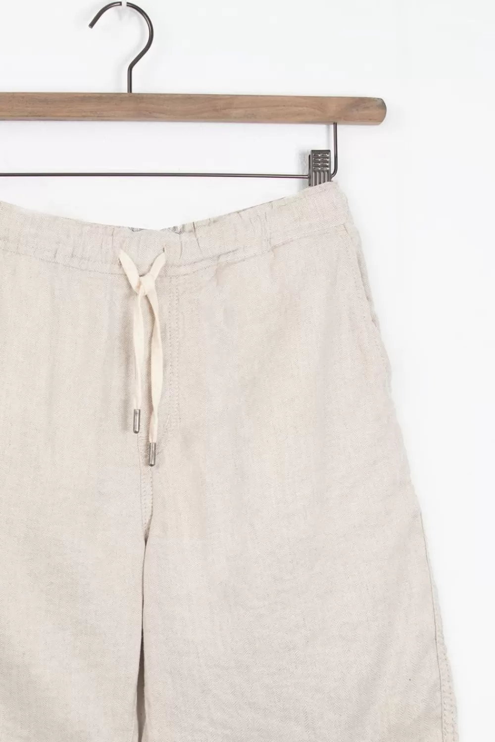 Heren Sissy-Boy Broeken>Herringbone Shorts Met Aantrekkoord