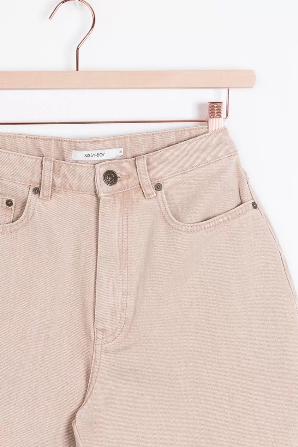 Dames Sissy-Boy Broeken>High Waist Denim Shorts