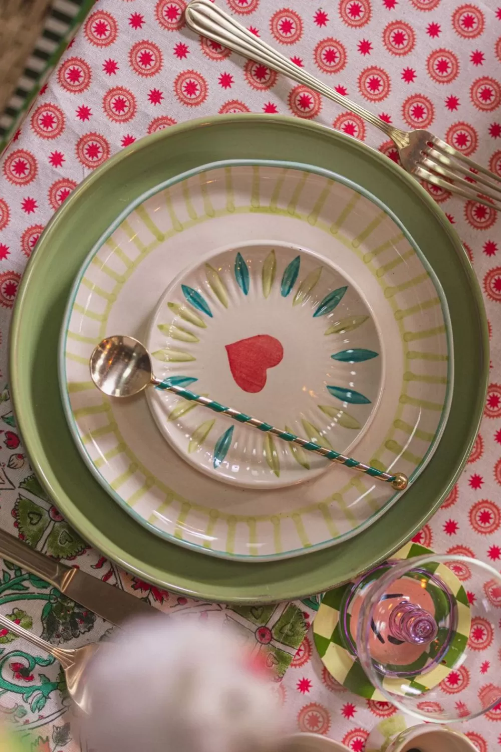 HK Living Glaswerk> Chefs Ceramics Borden Moss Green