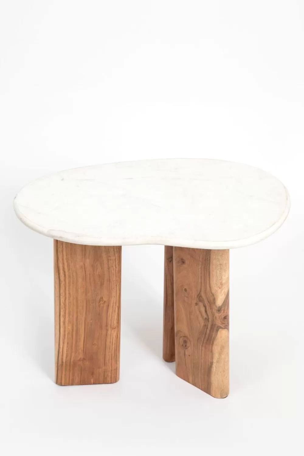 Sissy-Boy Tafels En Bijzettafels>Houten Koffietafel Met Marmer Blad Klein