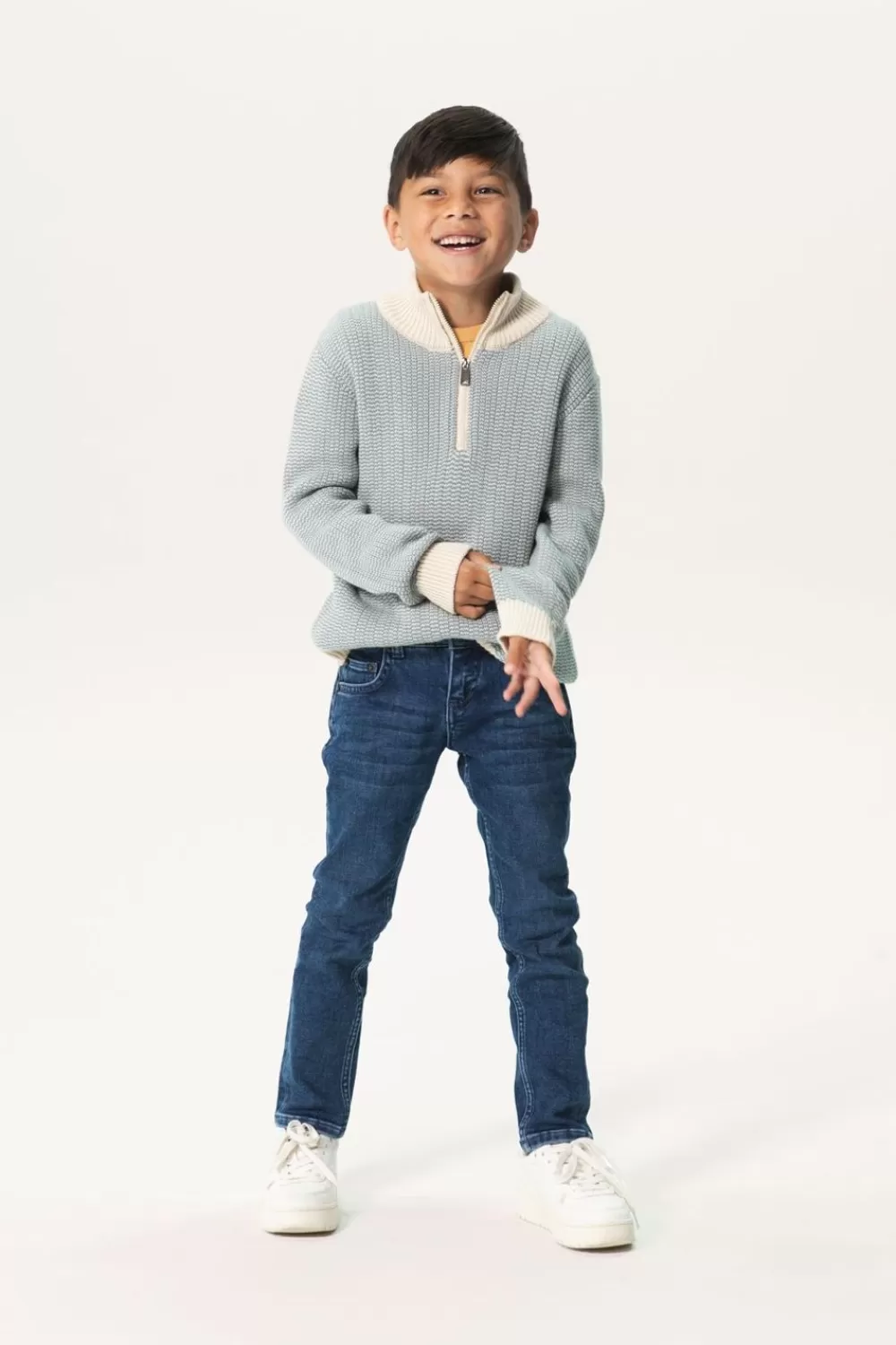 Kids Sissy-Boy Truien En Vesten>Ijs E Gebreide Trui Met Rits