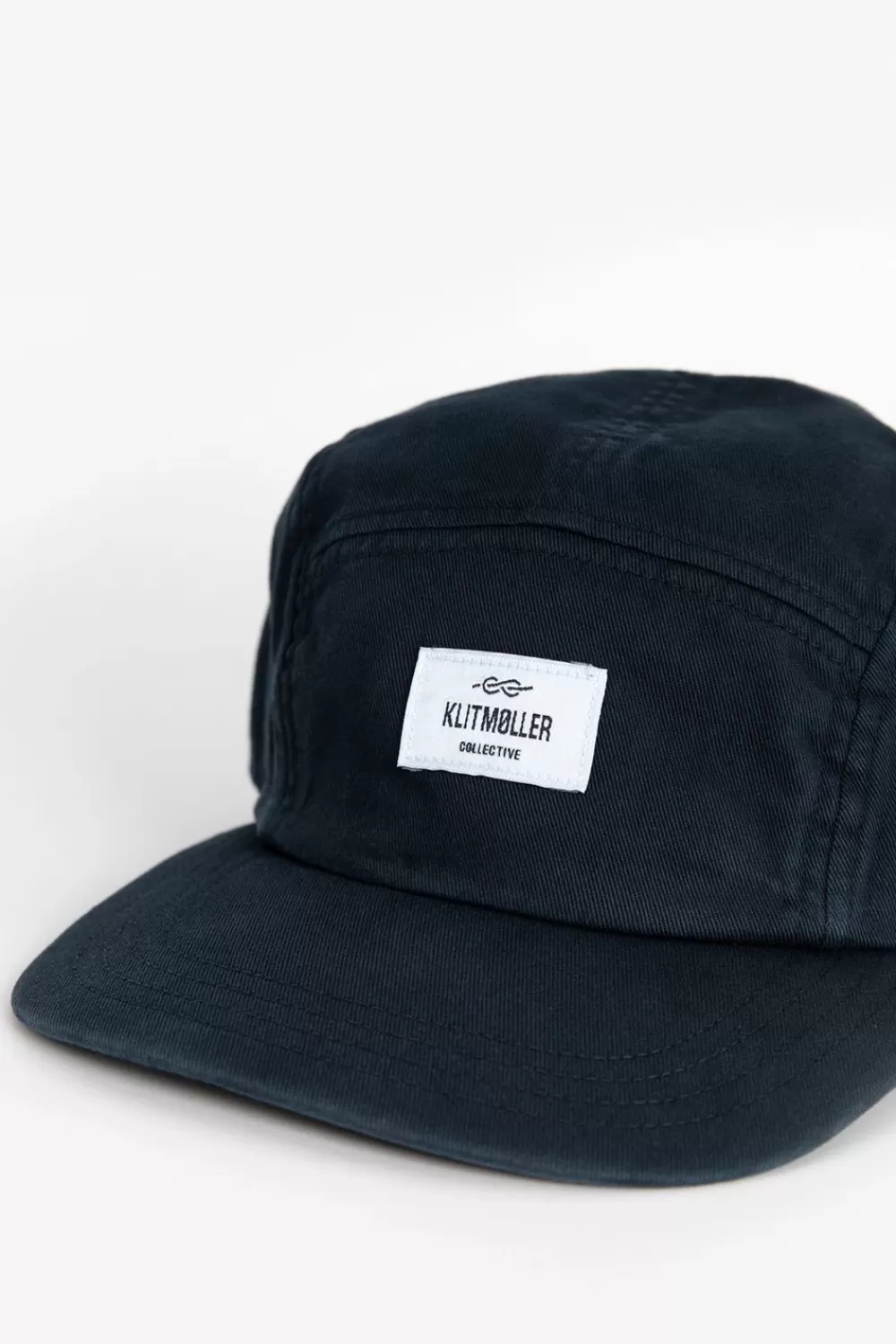 Heren Klitmøller Collective Hoeden En Petten>Klitmoller Collective Donkerblauwe Five Panel Pet
