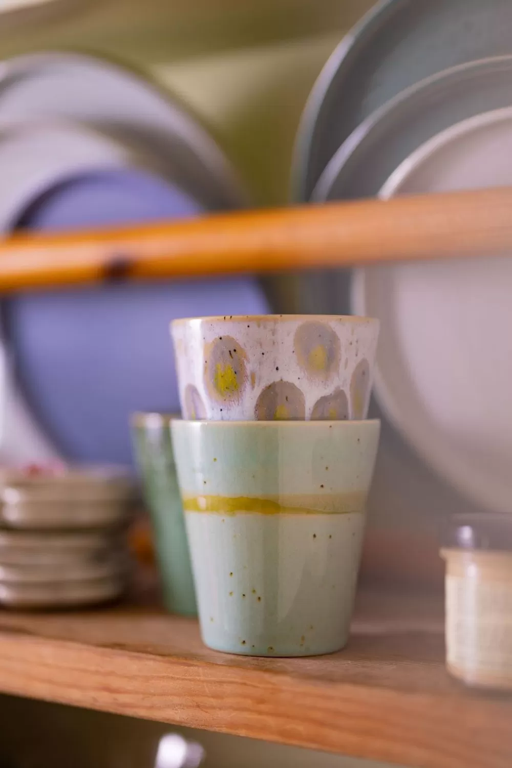 Sissy-Boy Servies>Koffiemokken Nostalgia Blauw Lichtgroen