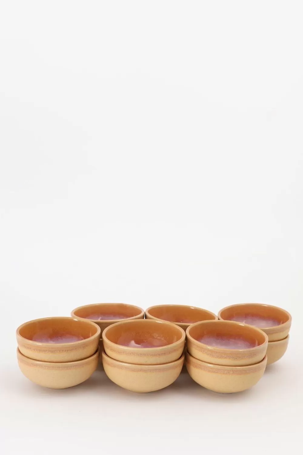 Sissy-Boy Servies>Kom Klein Lichtbruin Reactive Glaze Funky