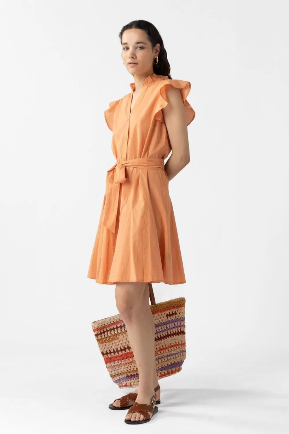 Dames Sissy-Boy Jurken>Korte Jurk Met Ruffles