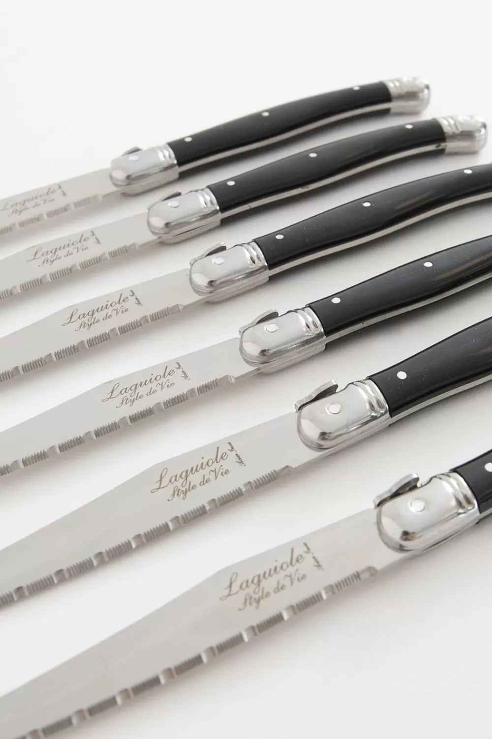 Laguiole Bestek> Steakmessen Premium Line Set Van 6