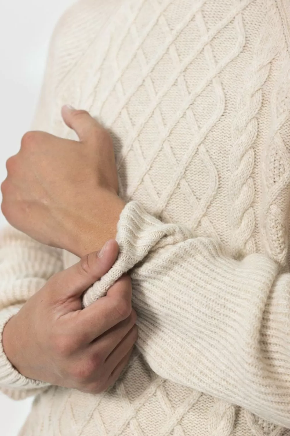 Heren Sissy-Boy Truien En Vesten>Lamswollen Kabeltrui