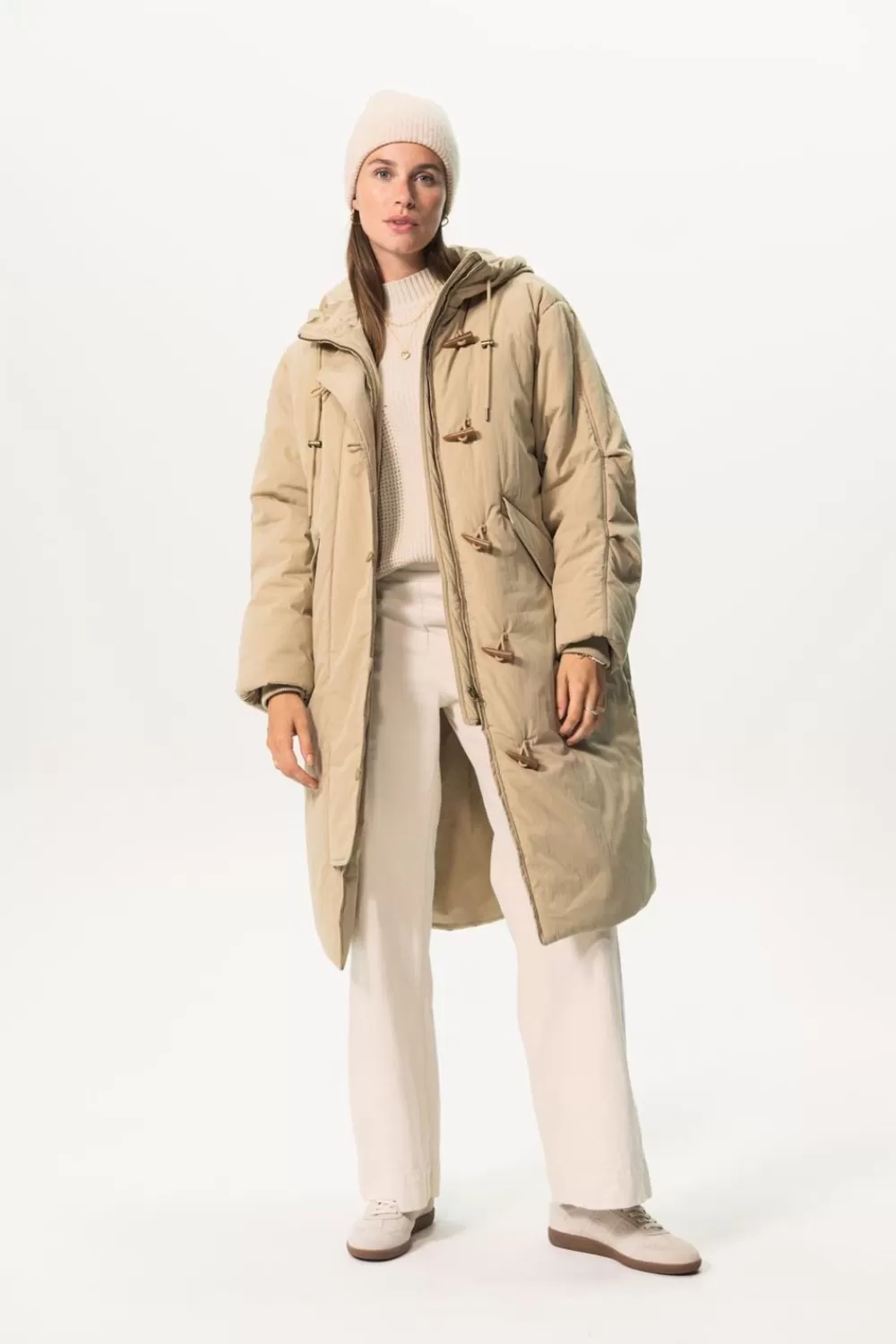 Dames Sissy-Boy Jassen>Lange Parka Met Capuchon