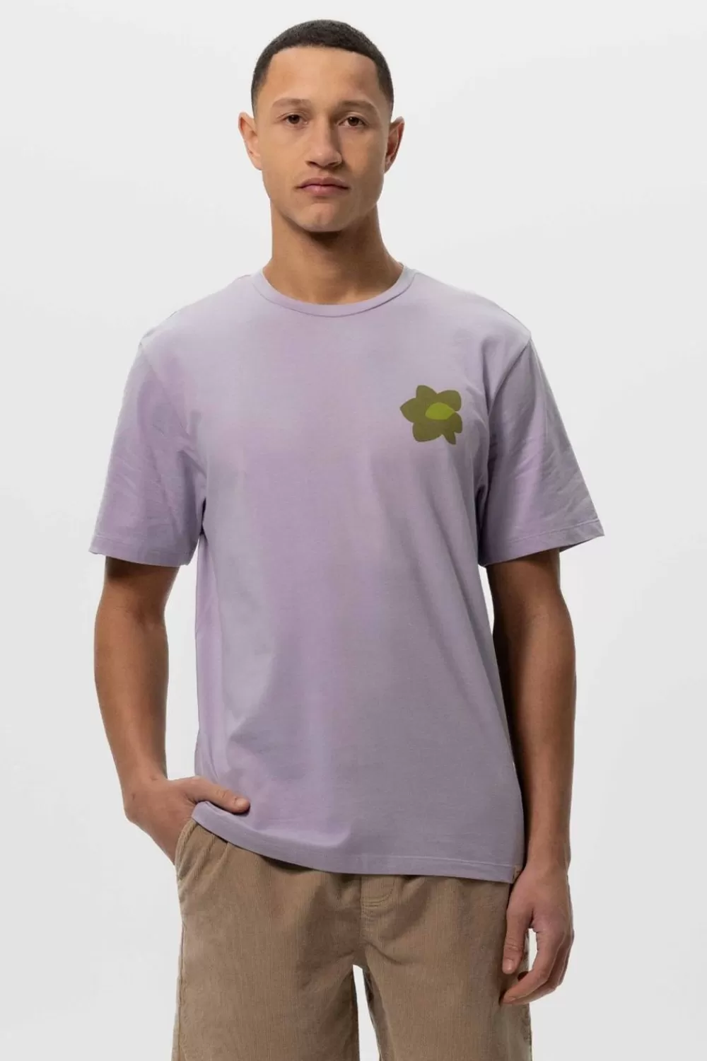 Heren Sissy-Boy T-Shirts>Lavendel T-Shirt Met Artwork