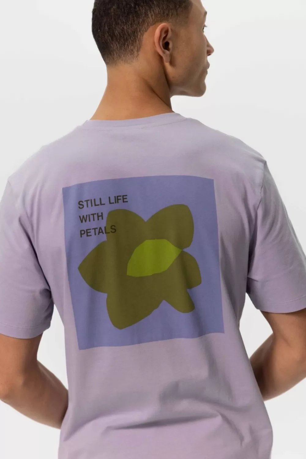 Heren Sissy-Boy T-Shirts>Lavendel T-Shirt Met Artwork