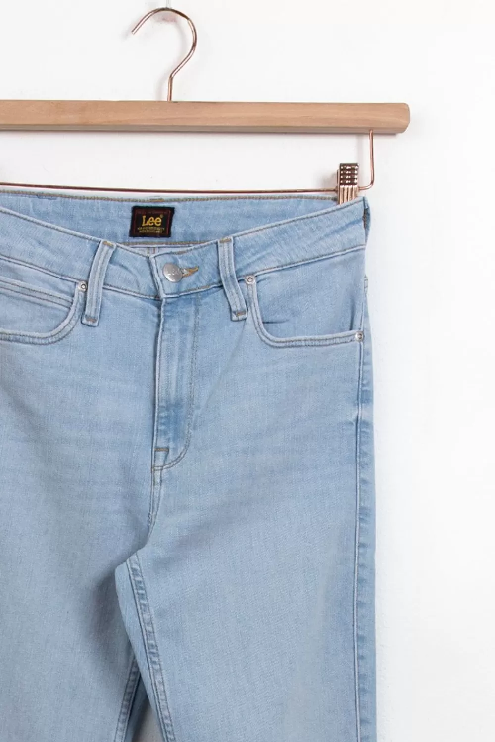 Dames LEE Broeken> Breese Blauwe High Waist Flared Jeans